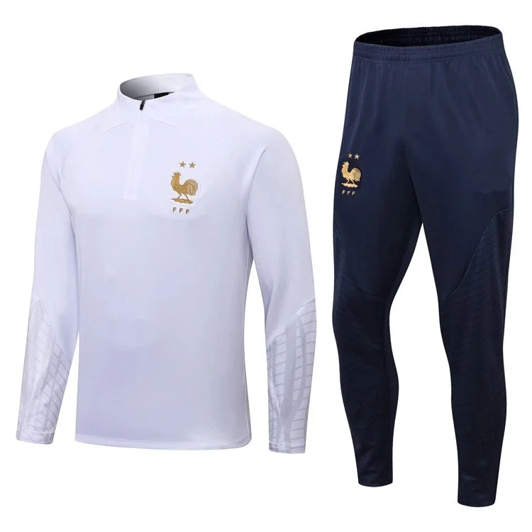 Nike Air Max France Training Set White/Navy Tracksuit