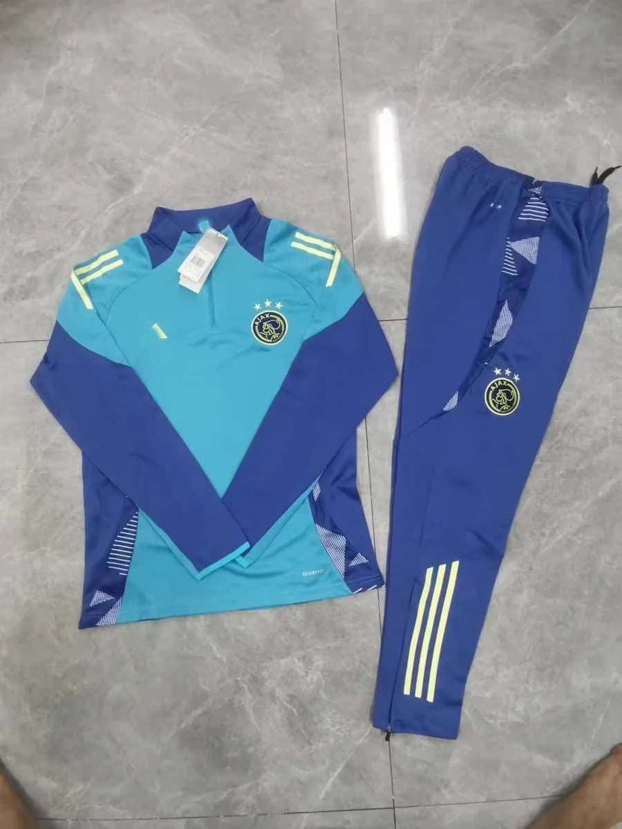 Adidas Ajax Training Tracksuit Blue/Yellow