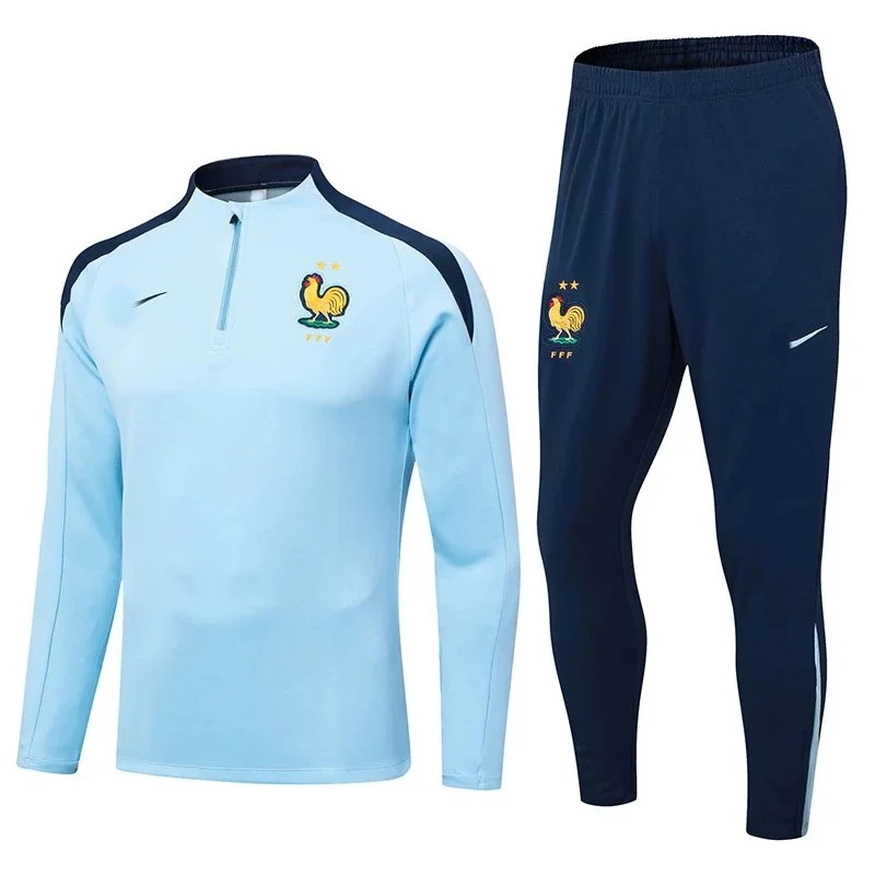 Nike France Football Training Set Light Blue/Navy Tracksuit