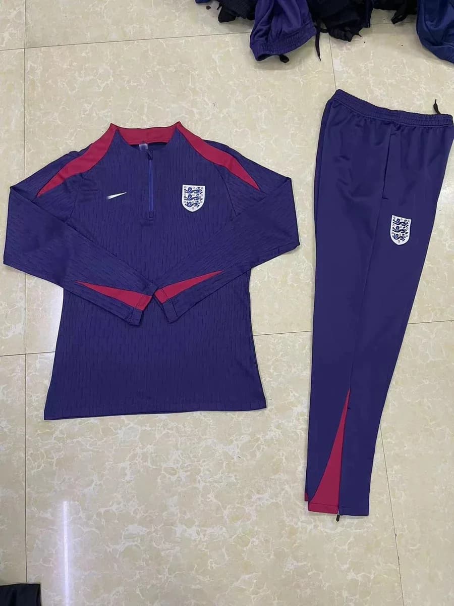 Nike England Training Set Navy/Red Tracksuit