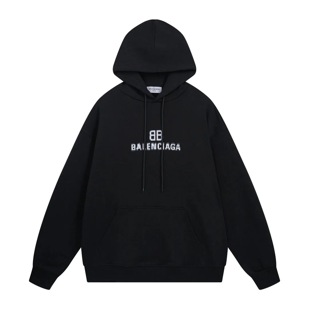 Balenciaga Triple Black Hoodie Sweatshirt