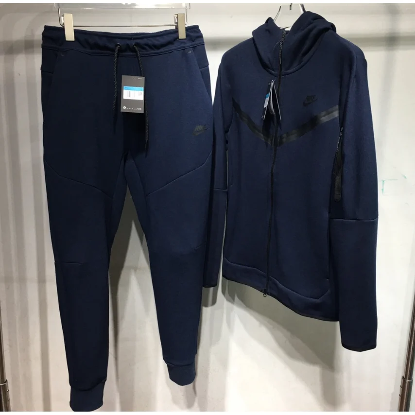 Nike Tech Fleece Navy Blue Tracksuit Set