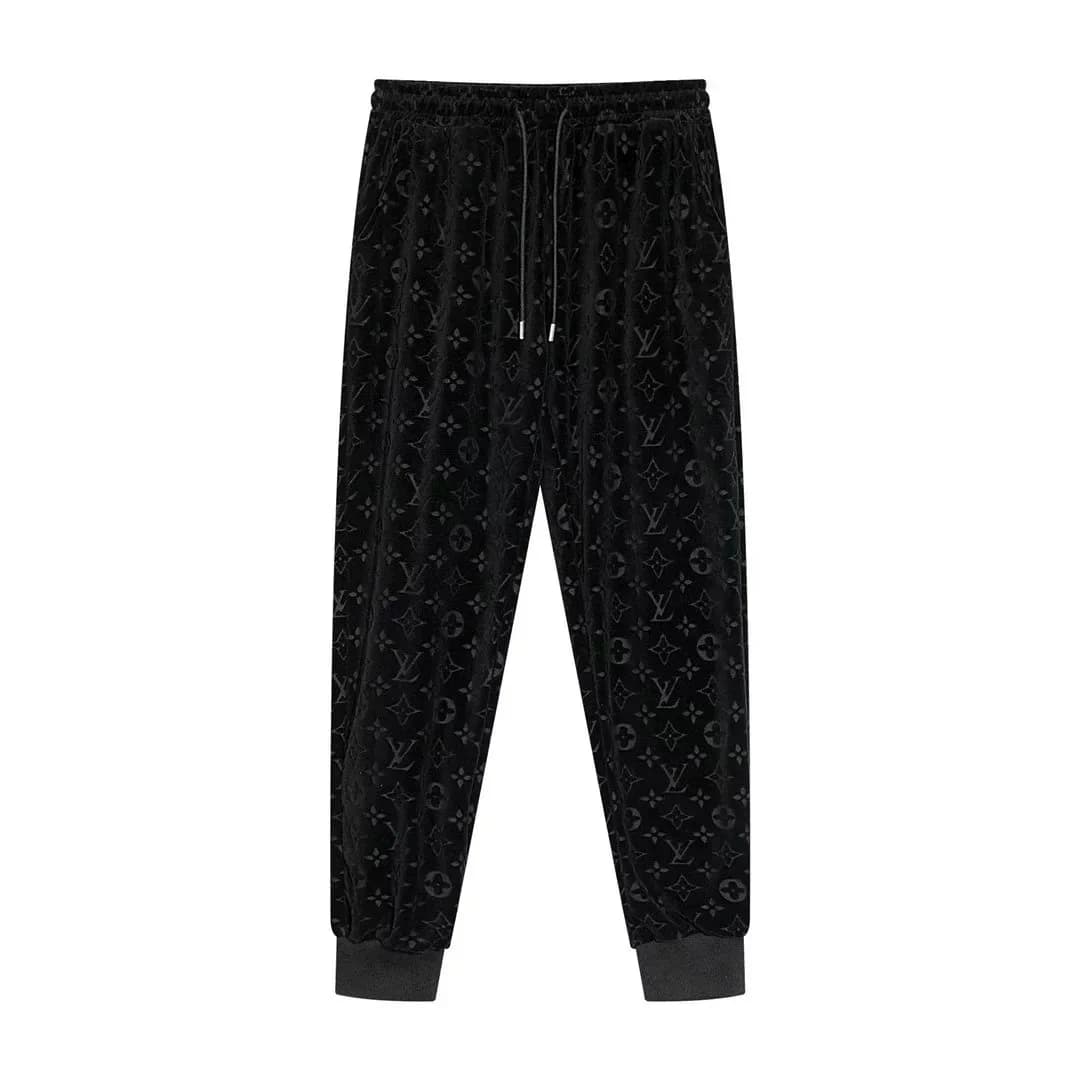 Louis Vuitton Monogram Velvet Pants Black