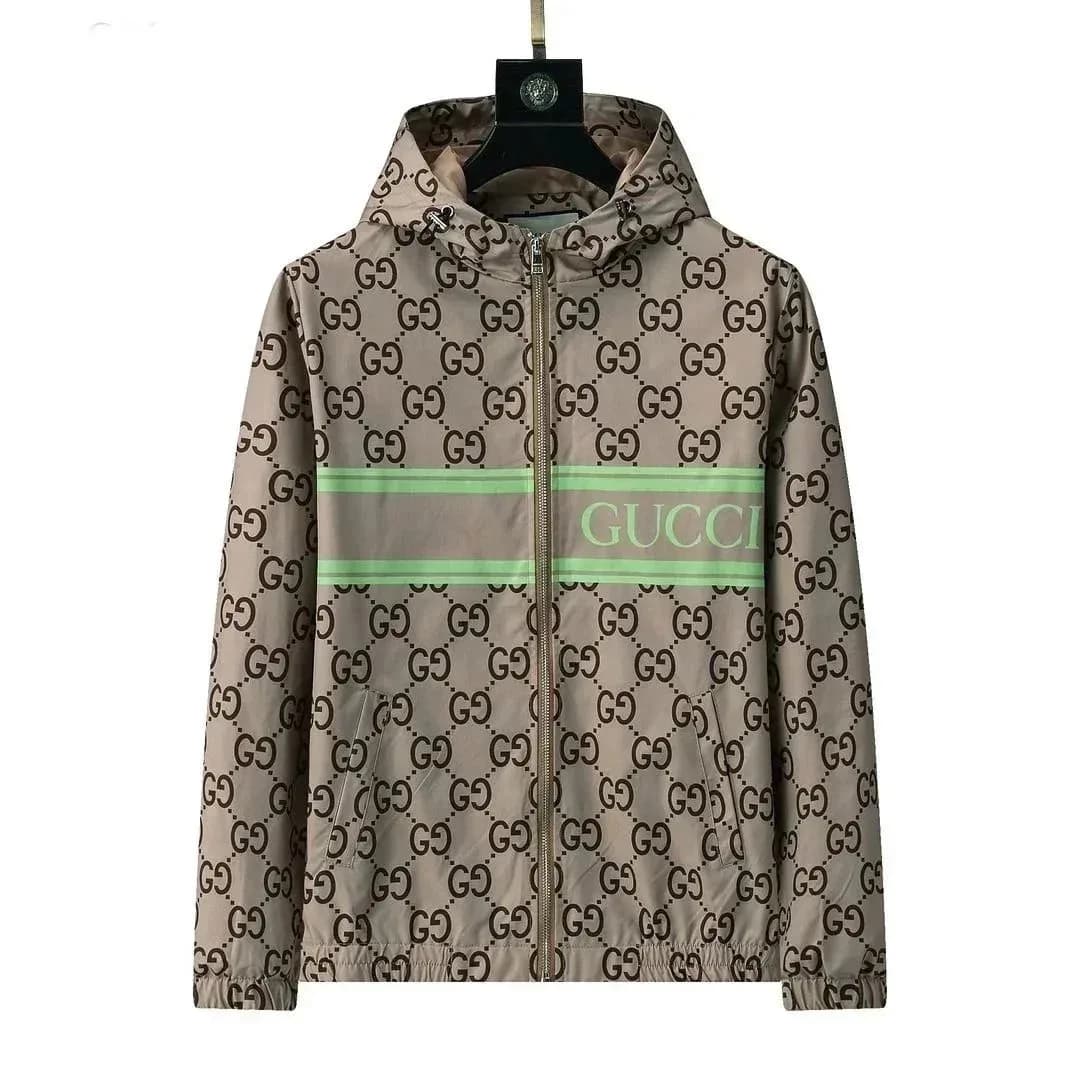 Gucci GG Monogram Light Jacket Beige Green