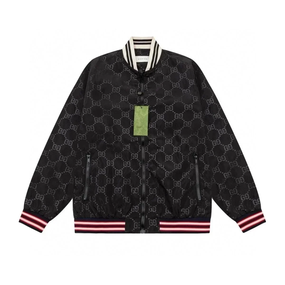 Gucci GG Monogram Bomber Jacket Black