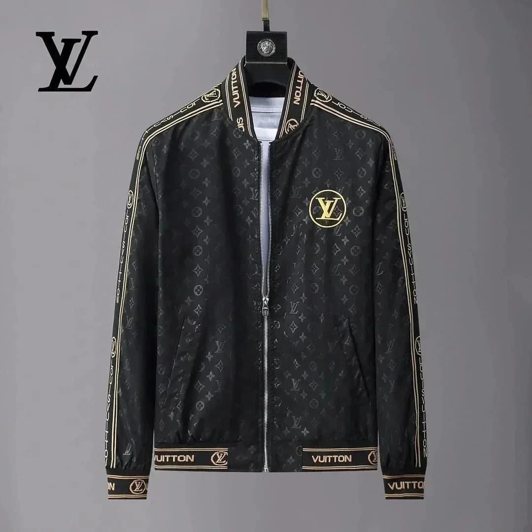 Louis Vuitton Monogram Bomber Jacket Black