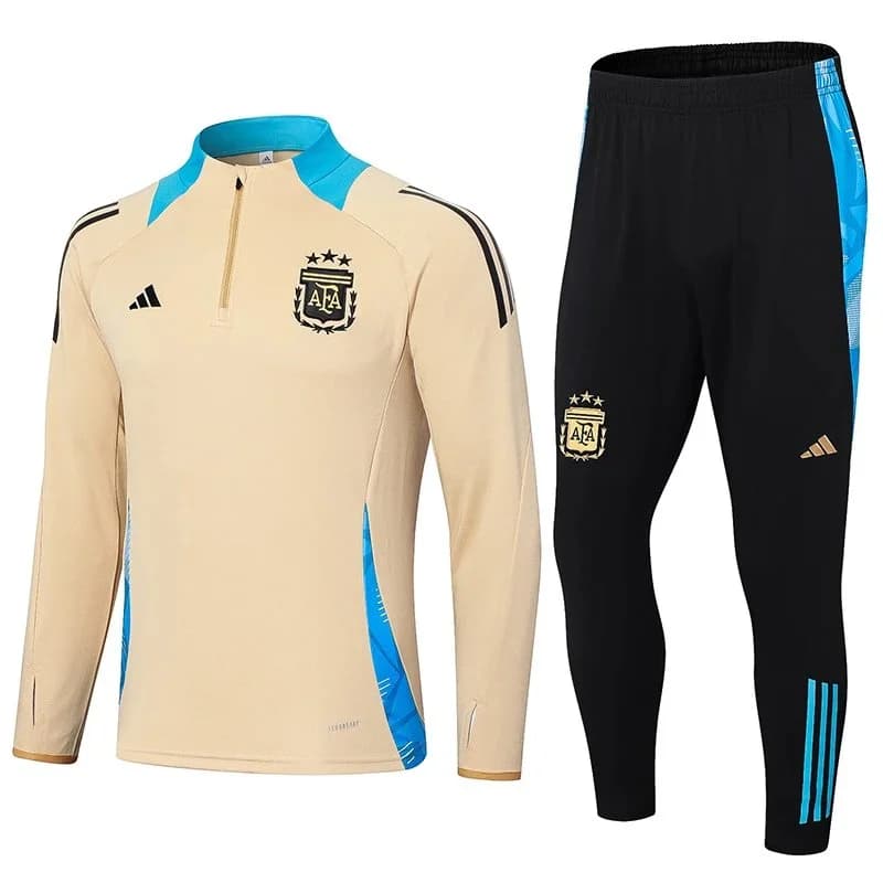 Adidas Classic Football Argentina Beige Tracksuit