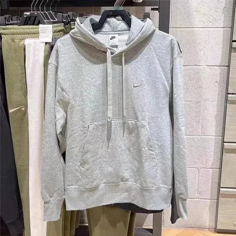 Nike NK Hoodie - Grey Solid Sweatshirt