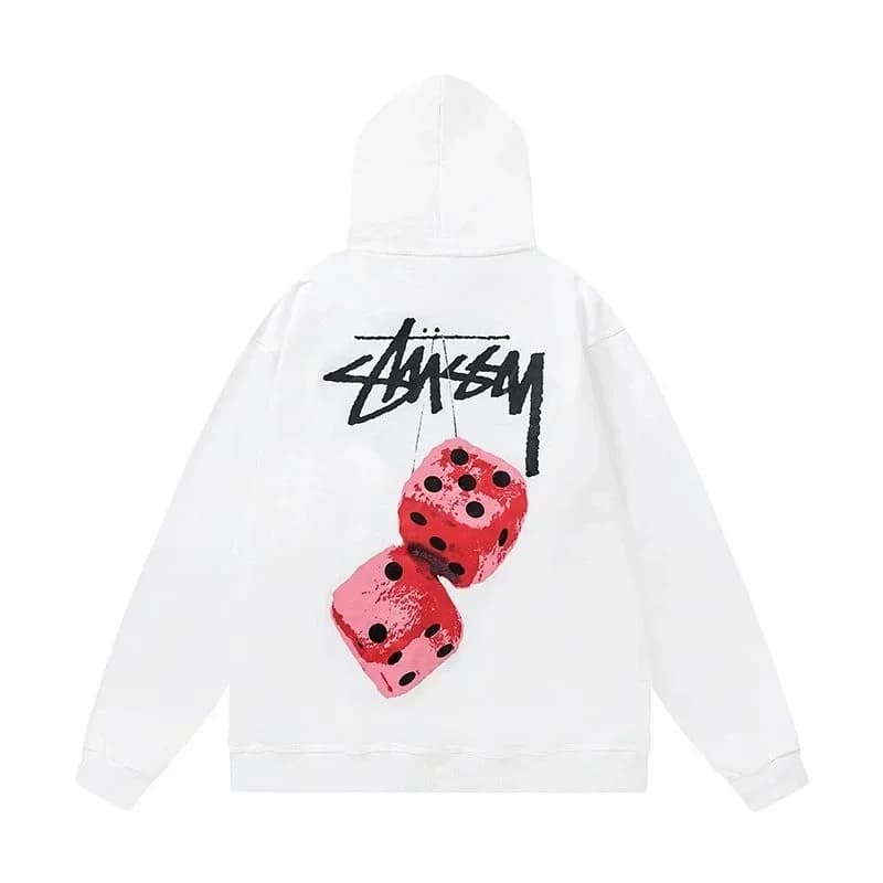 Stussy Stussy款式1 White Dice Hoodie