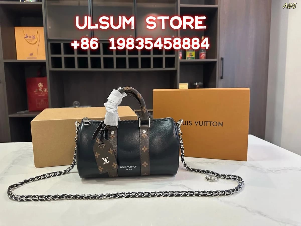 Louis Vuitton Speedy Monogram Leather Shoulder Bag