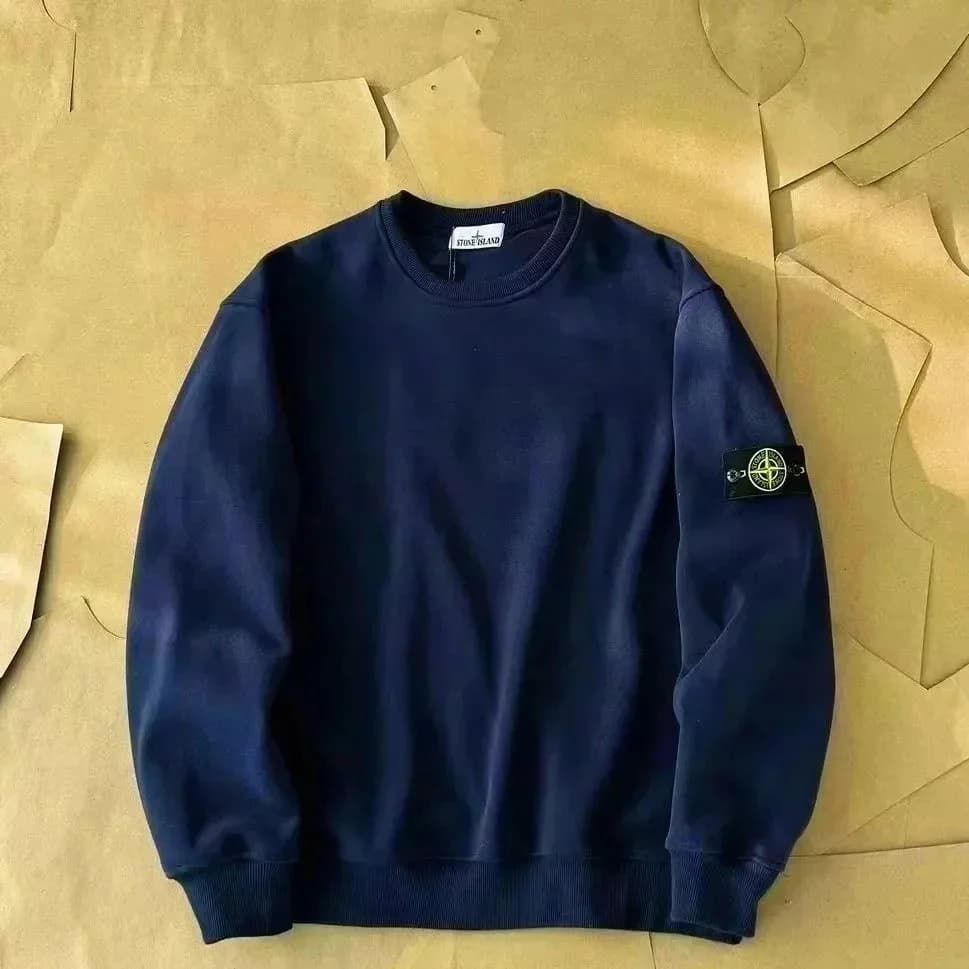 Stone Island 68-15 Navy Crewneck Sweatshirt