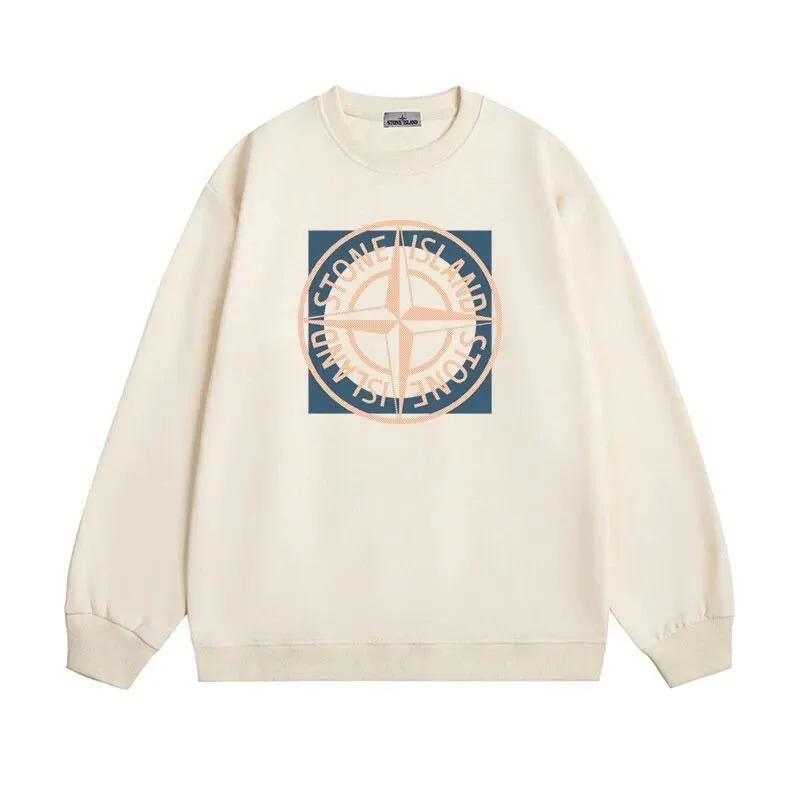 Stone Island 68-15 Beige Graphic Sweatshirt