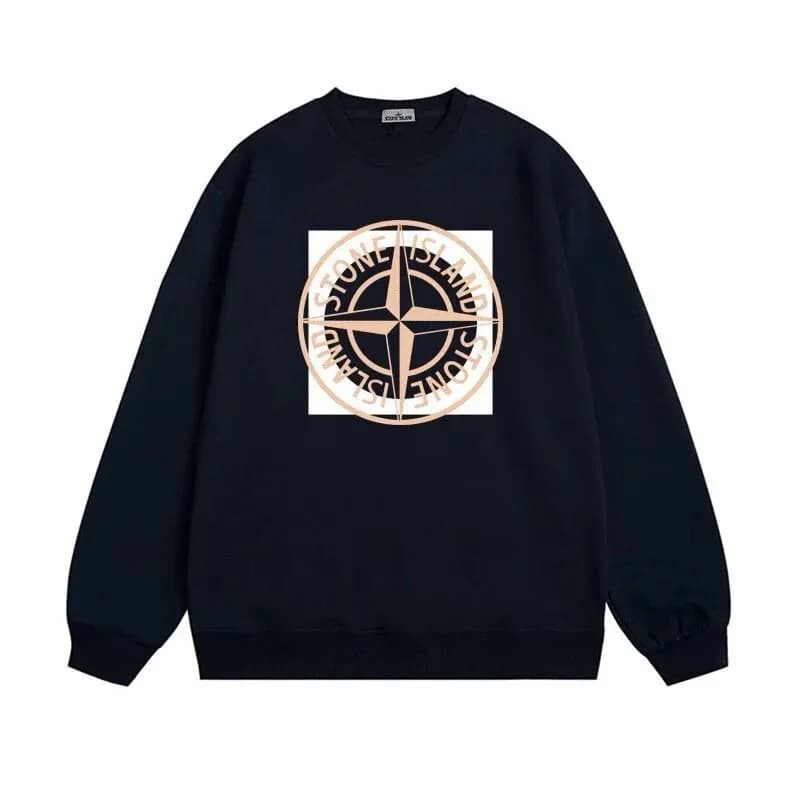 Stone Island 68-15 Compass Logo Sweatshirt Black