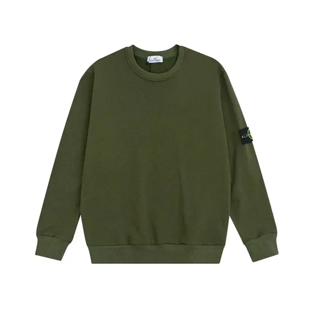 Stone Island 68-15 Olive Green Sweatshirt