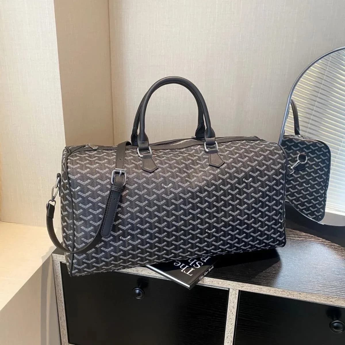 Goyard Goyardine Travel Bag Black