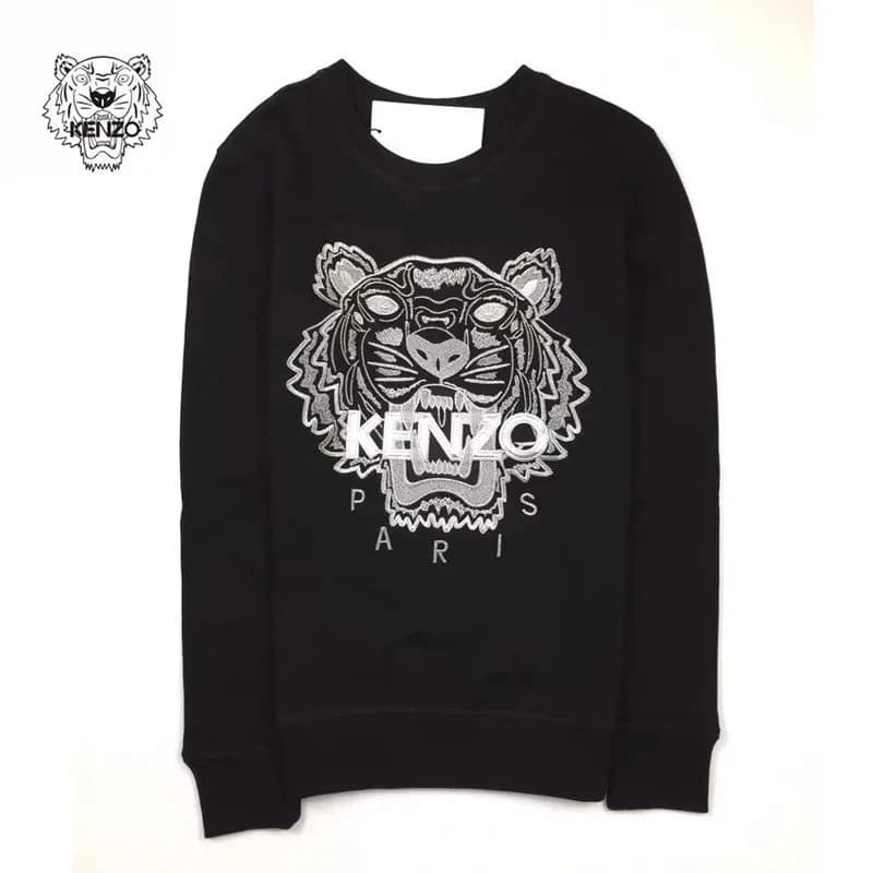 Kenzo Tiger Head Black Sweatshirt