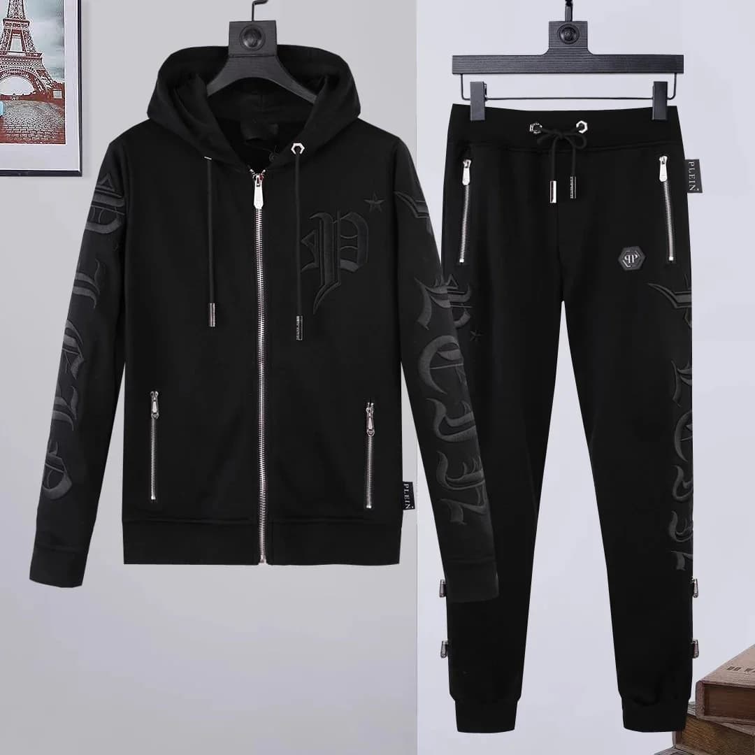 Philipp Plein Cool Guy Black Tracksuit Set