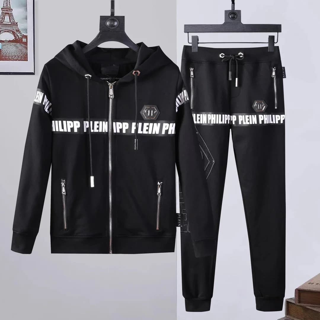 Philipp Plein Black Bear Tracksuit