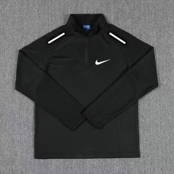Nike Air Tech Fleece Black Long Sleeve Top