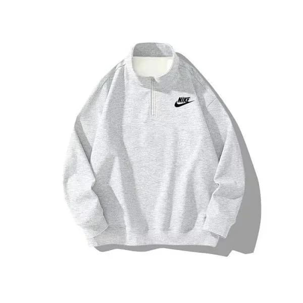 Nike Air Force 1 Grey Half-Zip Sweatshirt