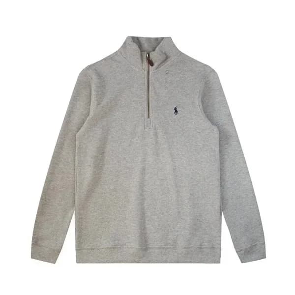 Polo Ralph Lauren Classic Logo Grey Half-Zip Sweater