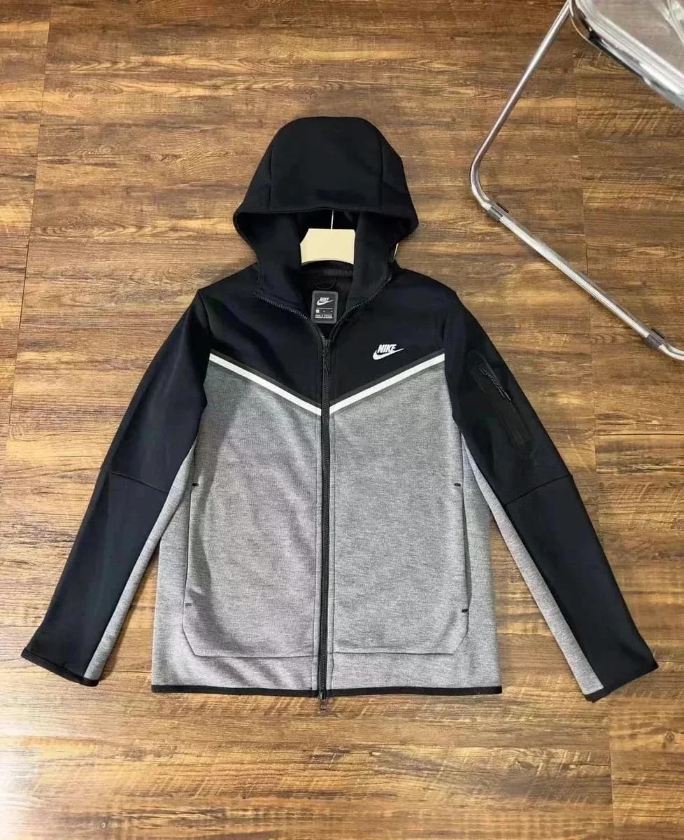 Nike Tech Fleece Black/Heather Grey Jacket