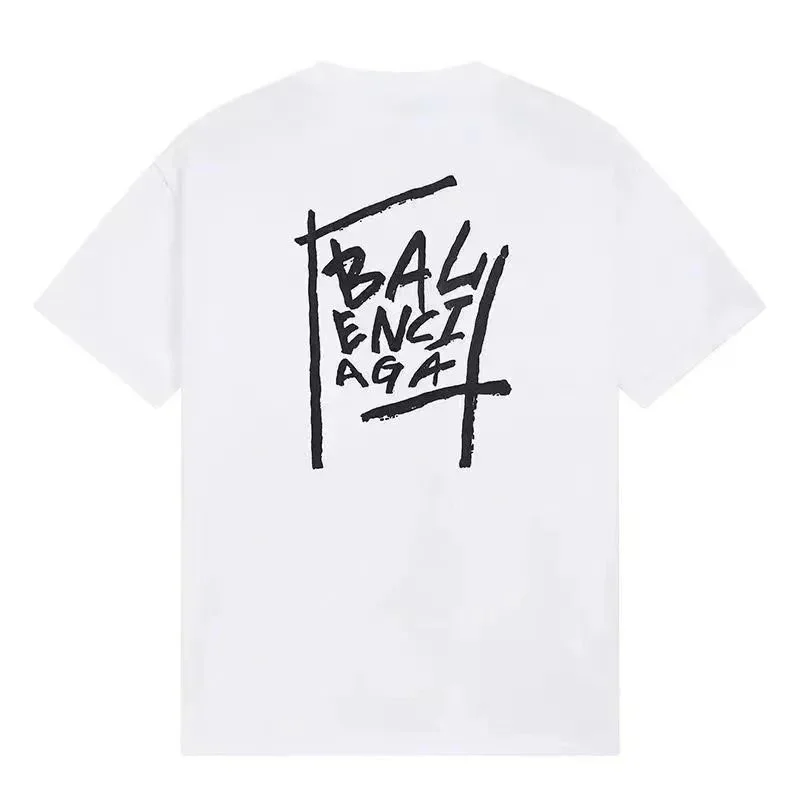 Balenciaga White 'BAL ENCI AGA' T-Shirt