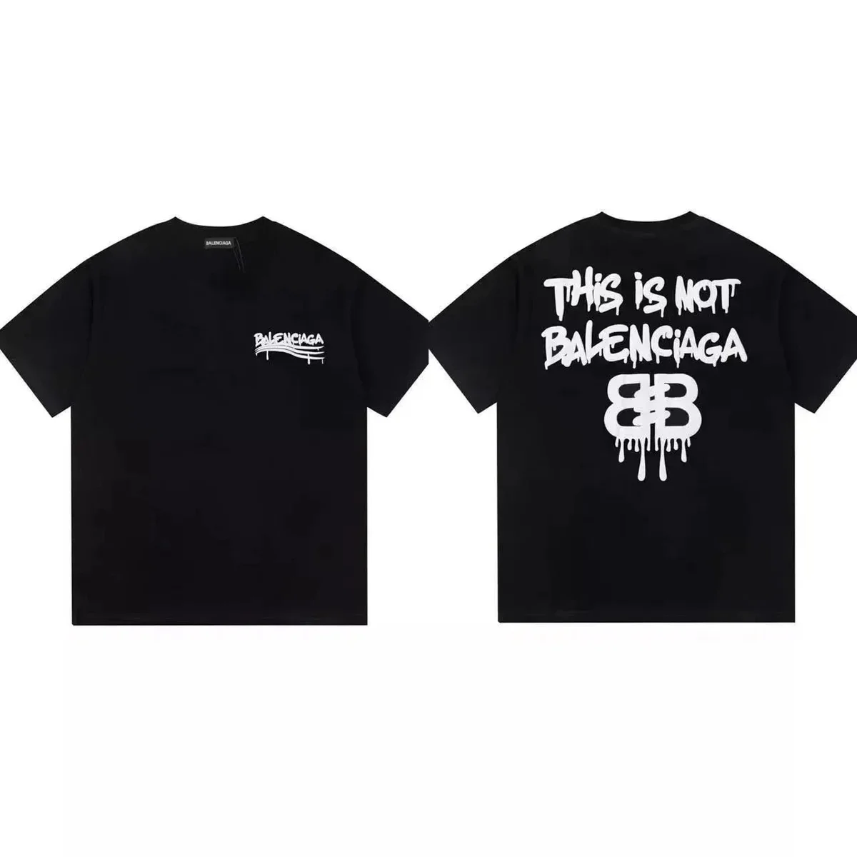 Balenciaga Black 'This Is Not Balenciaga' T-Shirt