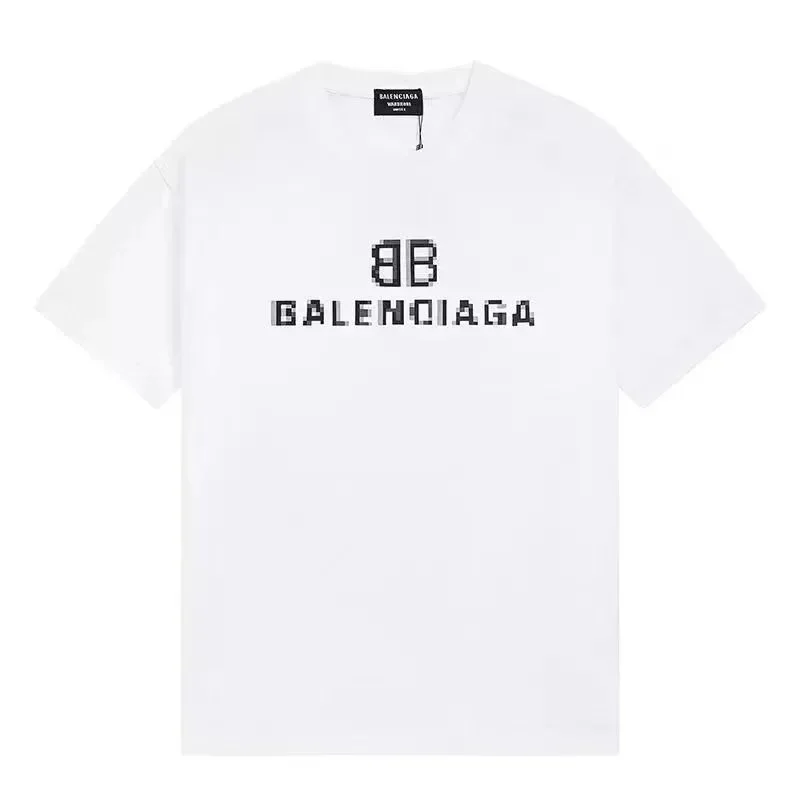 Balenciaga Pixel BB White T-Shirt
