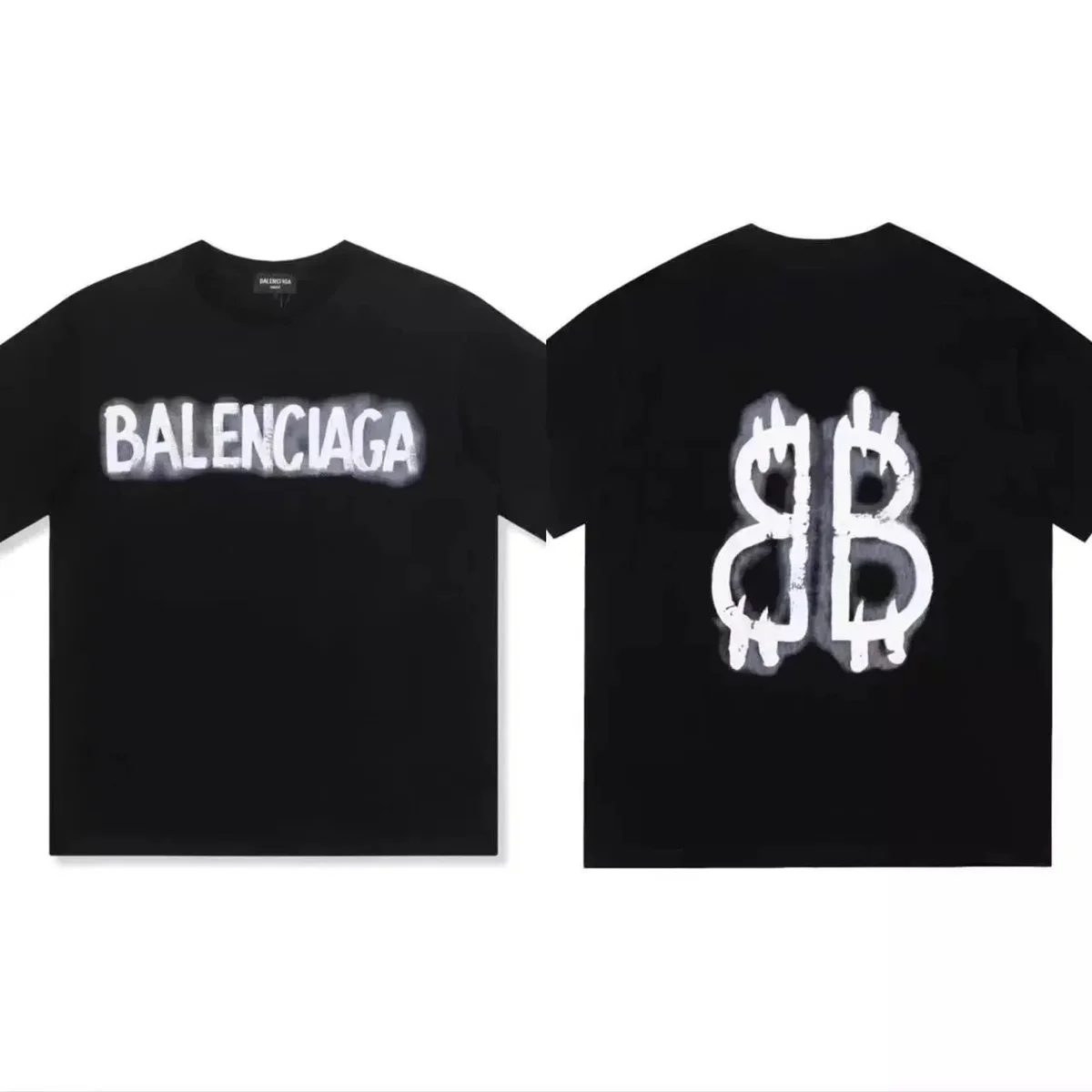 Balenciaga Black 'BALENCIAGA' T-Shirt
