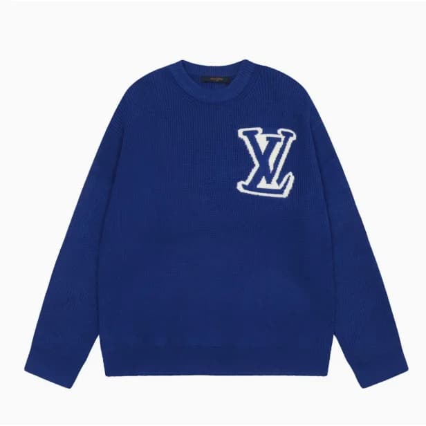 Louis Vuitton Blue LV Logo Sweater