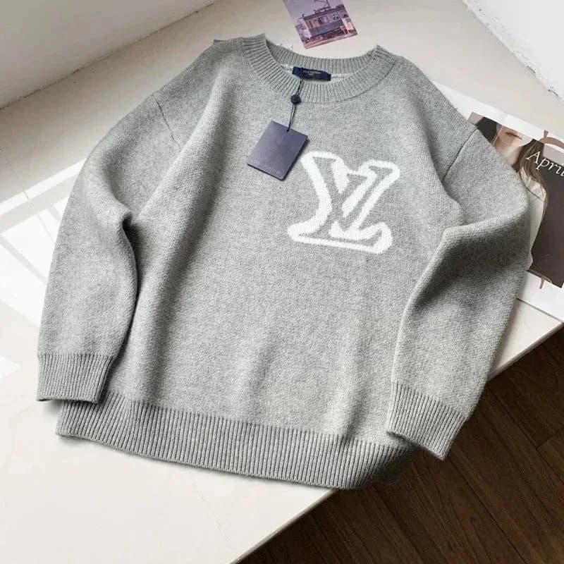 Louis Vuitton Grey LV Logo Sweater