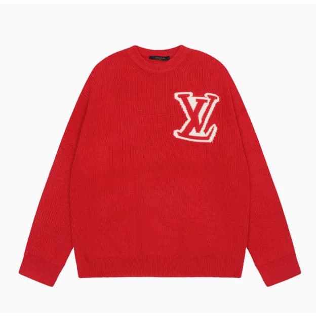 Louis Vuitton LV Logo Sweater Red