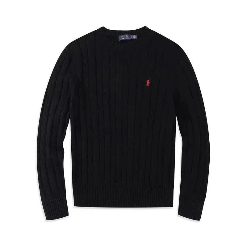 Polo Ralph Lauren Black Cable Knit Sweater