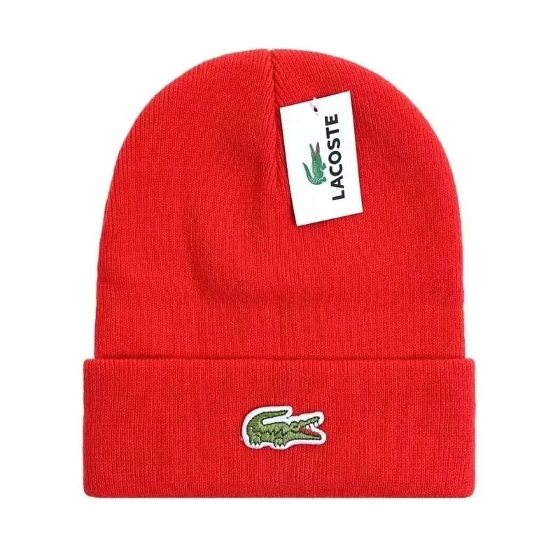 Lacoste Red Crocodile Beanie