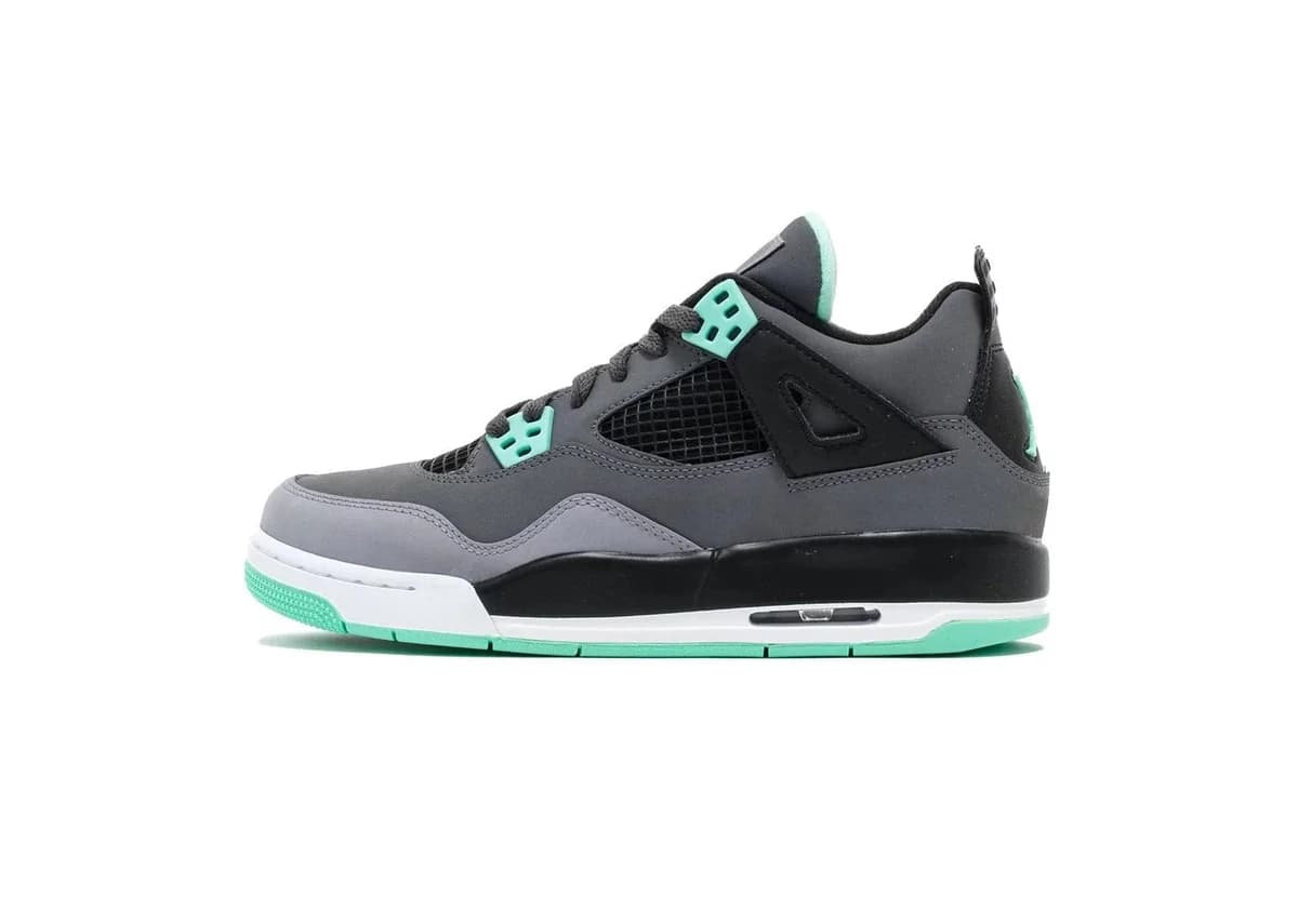 Nike Air Jordan 4 AJ4 Grey Green Sneakers
