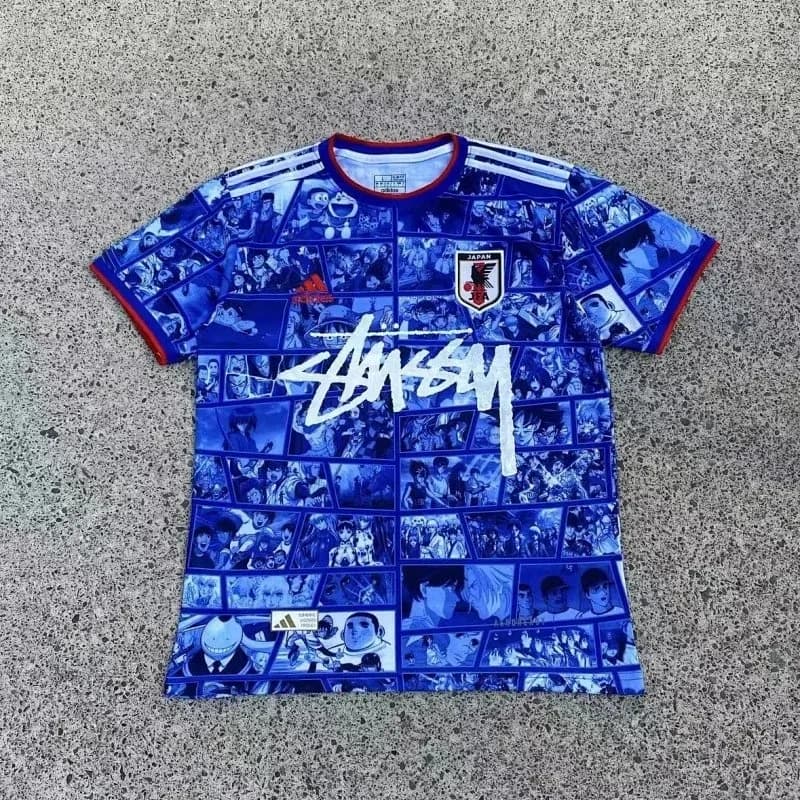 Stussy Japan Manga Jersey Blue T-Shirt