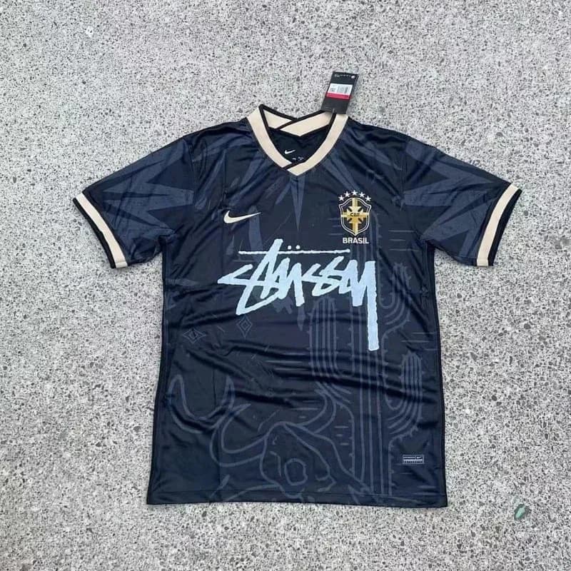 Nike Stussy Brazil Jersey Black/White T-Shirt
