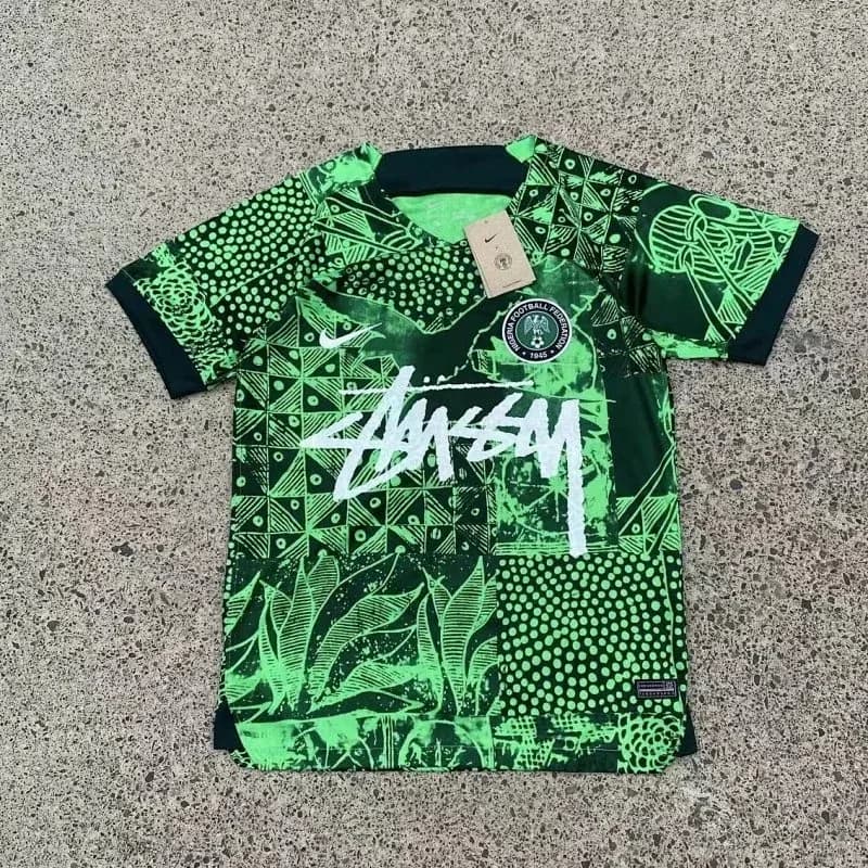 Nike Stussy Green Football Jersey