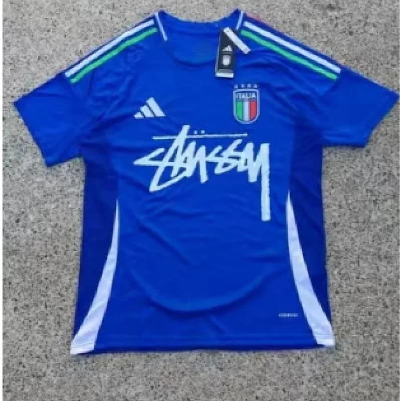Adidas Stussy Italy Blue Jersey