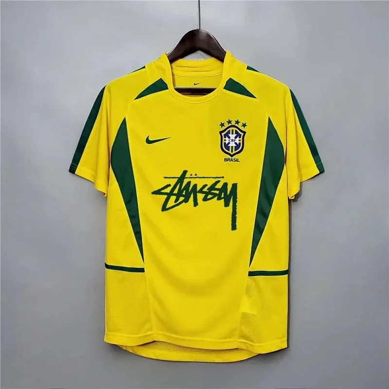Nike Brazil Stussy Jersey Yellow/Green Football Shirt
