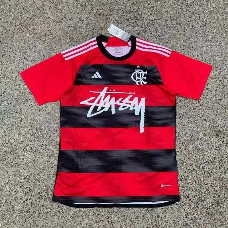 Adidas Flamengo x Stussy Jersey Red/Black