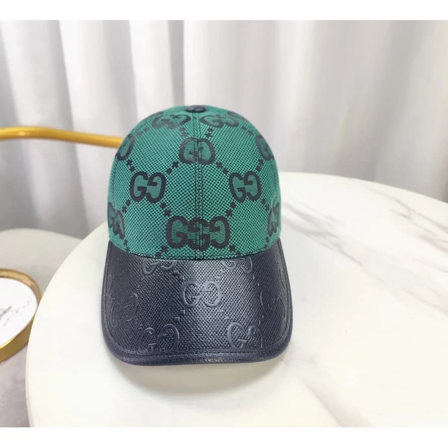 Gucci GG Monogram Green & Black Baseball Cap