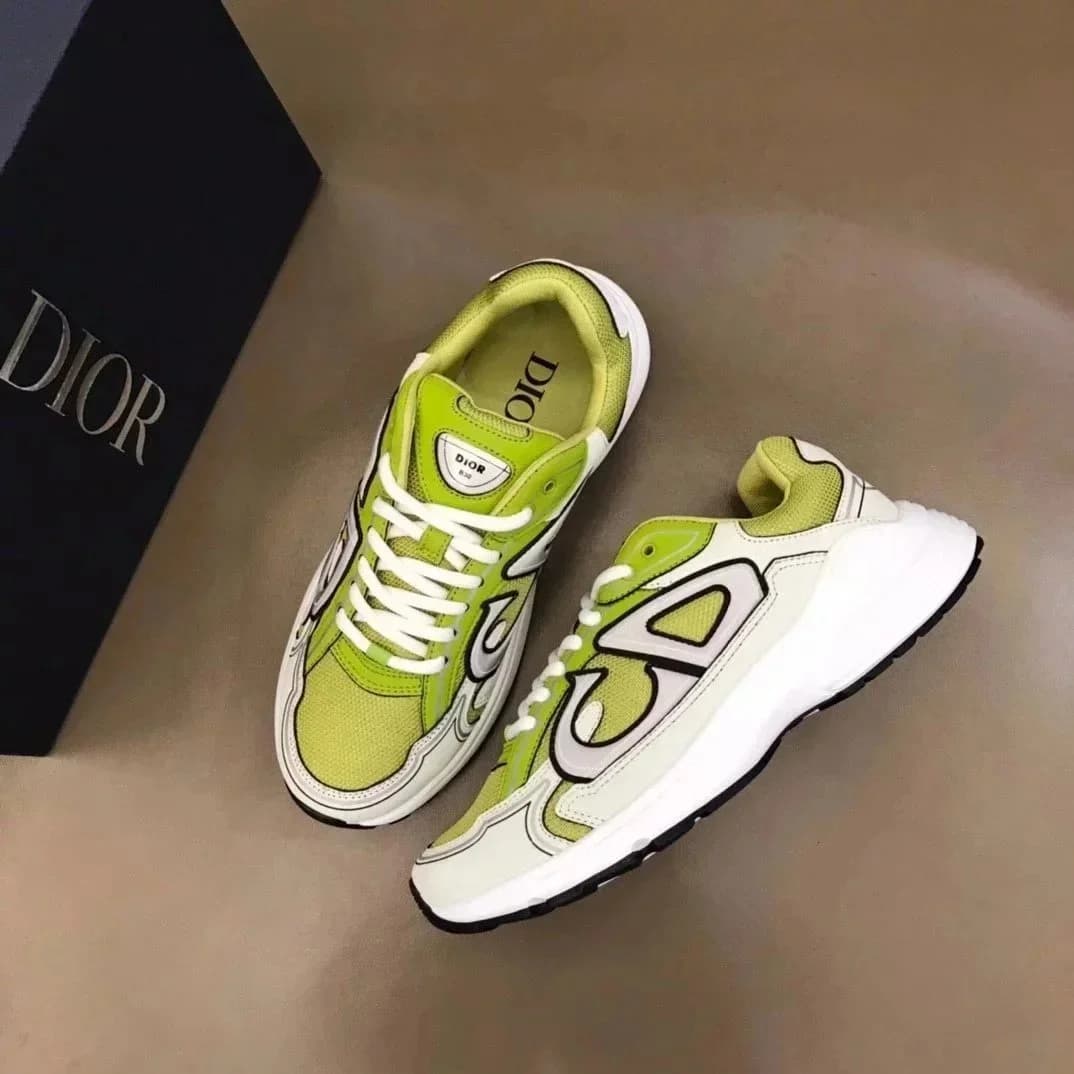 Dior Dior Book Tote Lime Green Sneakers