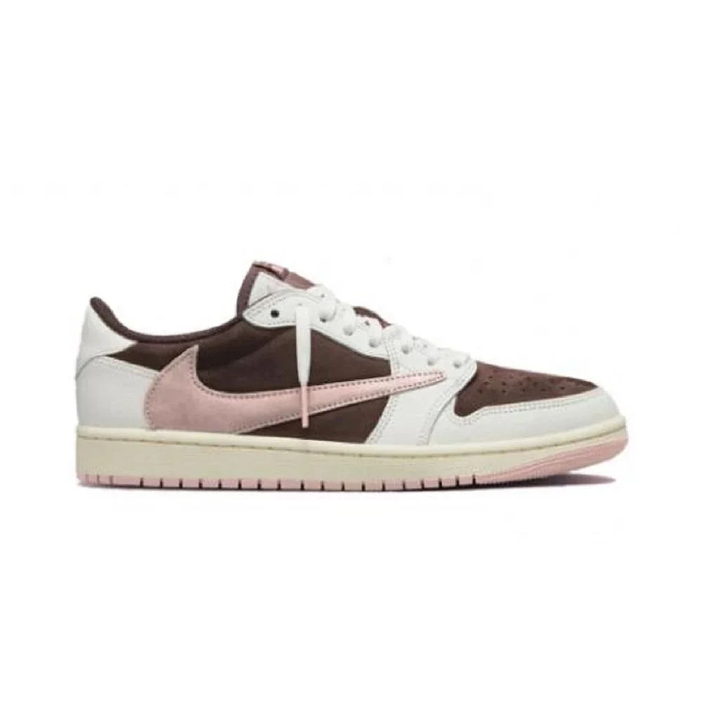 Nike Air Jordan 1 Low 'Travis Scott' Brown/Pink Sneakers
