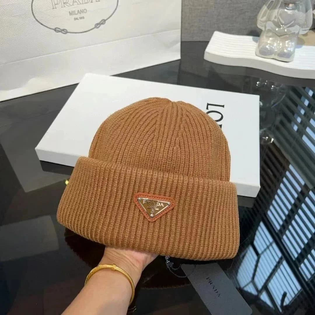 Prada 35-Camel selected Beanie