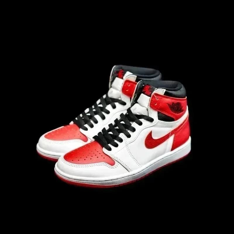 Nike Air Jordan 1 High Sail/University Red Sneakers