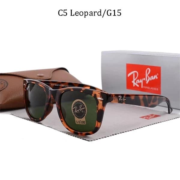 Ray-Ban Classic Aviator C5 Leopard/G15 Sunglasses