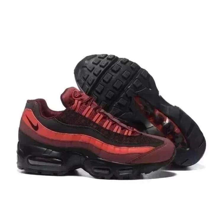 Red and Black Layered Runner Sneakers