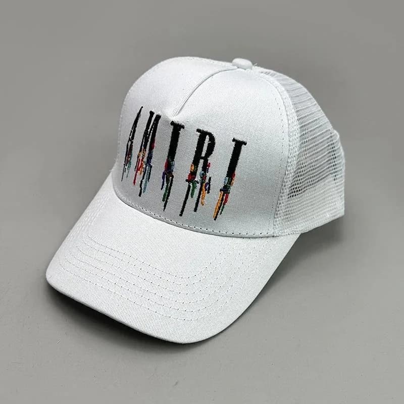 Amiri White AMBB-013 Trucker Cap